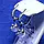 Срібні сережки Гілочка на перлині з фіанітами 5835-р, фото 2