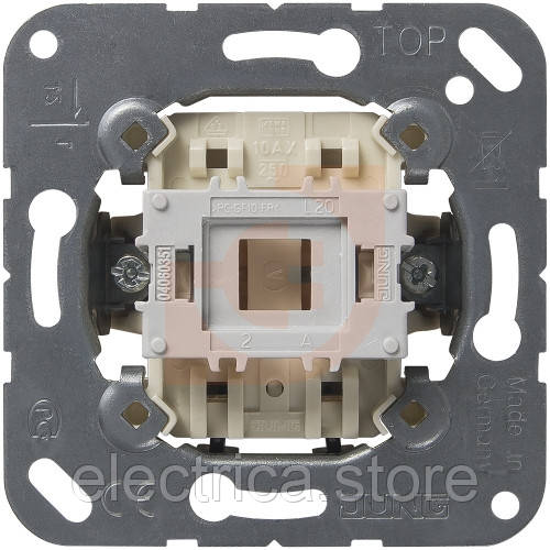 Механізм вимикача 1-клавішний перехрестний Jung EP407U, фото 1