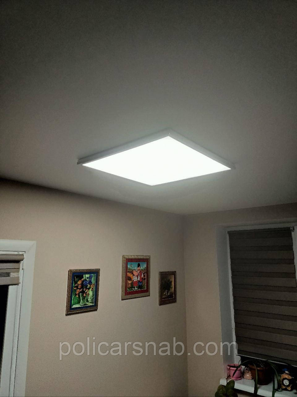 Світлодіодна Led-панель матова заливка для стелі Армстронг універсальна 40 W 3200 Lm 595x595 мм 220V Lebron