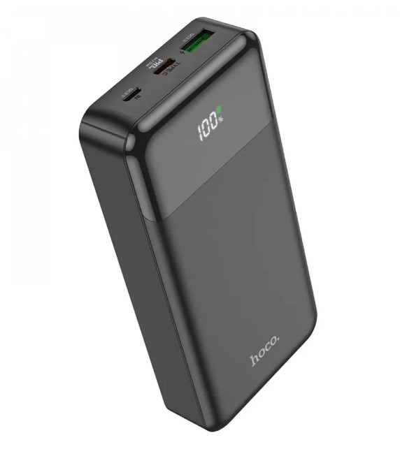 Повербанк Power Bank зі швидкою зарядкою Hoco J102A 20000mAh USB/Type-C PD20W+QC3.0 чорний