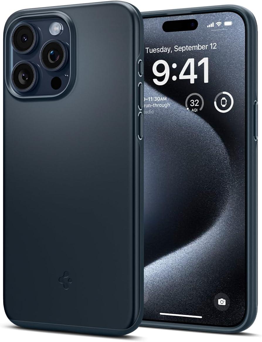 Чохол Spigen для iPhone 15 Pro - Thin Fit, Metal Slate (ACS06688)