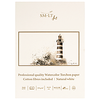 Блокнот для акварелі PRO CREATE Torchon 20*28см, 250г/м2, 10л, білий папір, SMILTAINIS