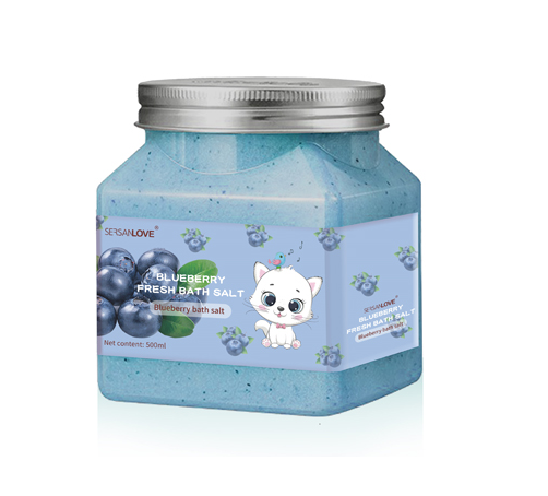 Скраб для тіла SERSANLOVE Blueberry Fresh Bath Salt з екстрактом чорниці 500 мл