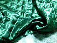Ткань Атлас на синтепоне (зеленый)