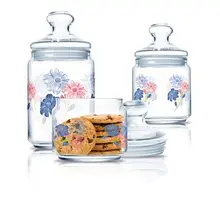 Набір банок для сипучих Luminarc Chaira 3пр. (0,5л/0,75л/1,0л) Q3976