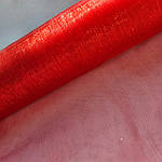 Органза червона з блиском, 35 см, фото 2
