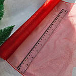 Органза червона з блиском, 35 см, фото 3