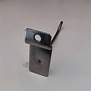 Гачки в Єкономпанель  15 см діаметр 4 мм хромований одинарний, фото 3