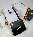 Eur42-46 Білі синьо-жовто-червоні високі Nike Elite Crew NBA спортивні баскетбольні шкарпетки, фото 3