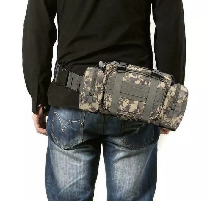 Тактична сумка на пояс, на плече, тактична сумка (піксель)