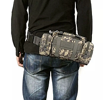 Тактична сумка на пояс, на плече, тактична сумка (піксель)