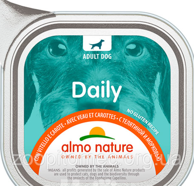 Вологий корм для собак Almo Nature 