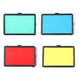 Світлодіодна прямокутна лампа 19х12,5см Ring Fill Light з кольоровими фільтрами та штативом 2м для фото відео, фото 6