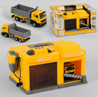 Багатофункціональний ігровий набір "Гараж для Спецтехніки" 553 зі світловими та звуковими ефектами, фото 1