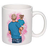 Чашка с принтом "Хрещений Сергій ось мій справжній супергерой" 330мл (колір білий) (16549), фото 2