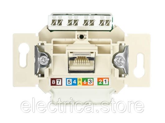 Механізм комп`ютерної розетки 1-порт. UAE Jung EPUAE8UPOK6US, фото 1