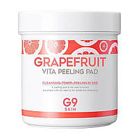 Пилинг-диски для лица с экстрактом грейпфрута G9Skin Grapefruit Vita Peeling Pad 100 шт