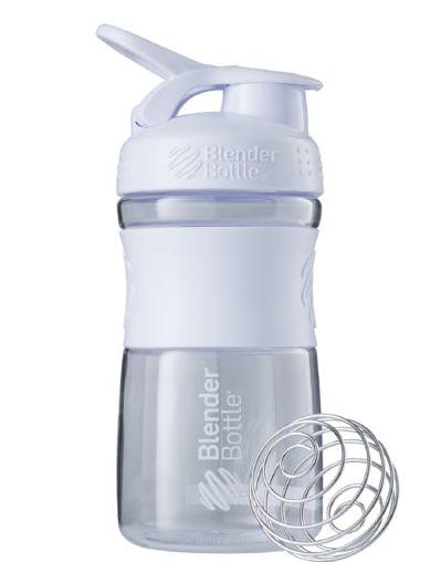 Шейкер спортивний (пляшка) BlenderBottle SportMixer Flip 20oz/590ml White, фото 1