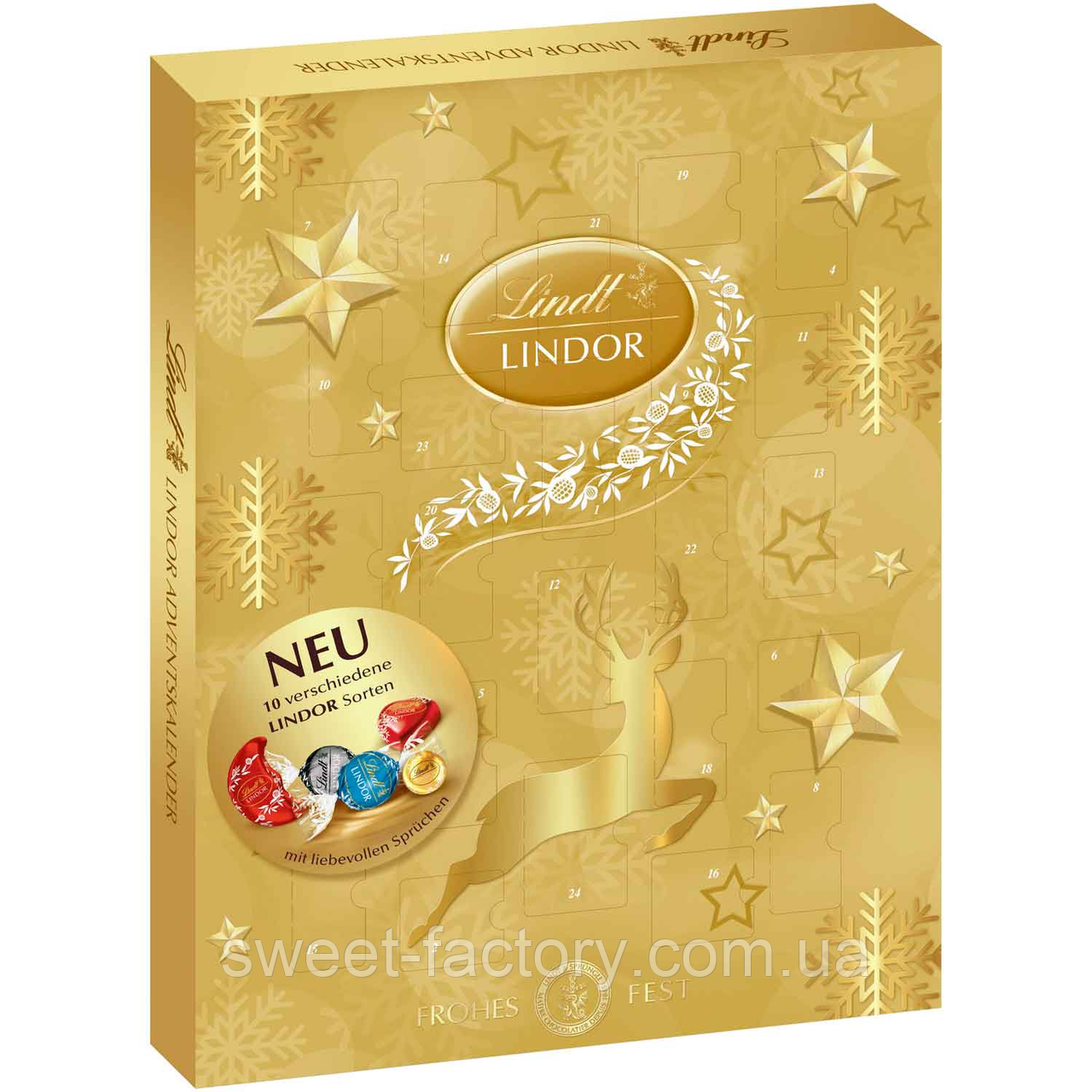 Адвент-календар Lindt Lindor Adventskalender 290g