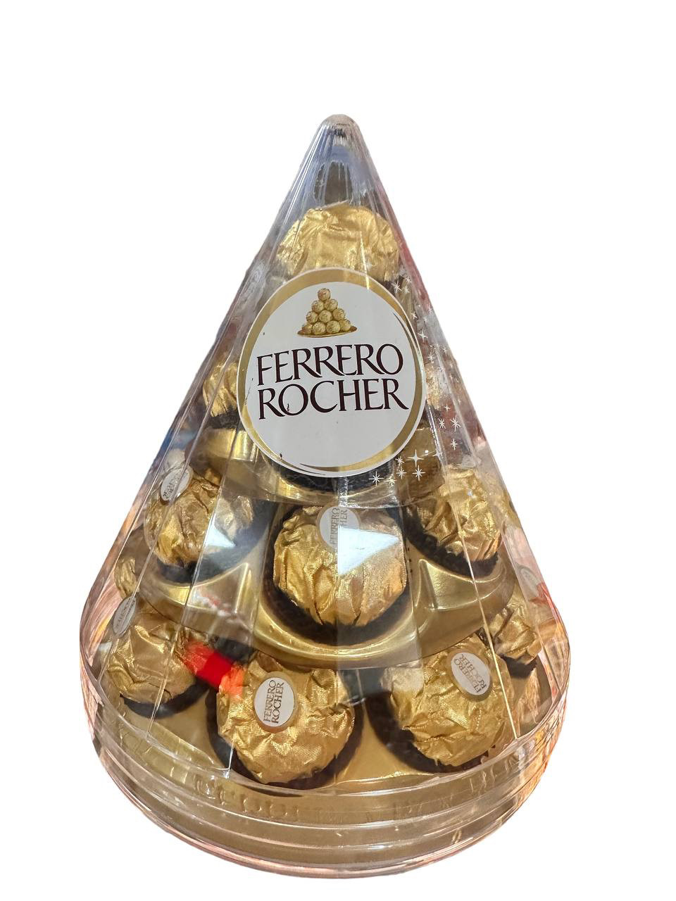 Конфеты Ferrero Rocher 212,5 g Подарочный набор шоколадных конфет в упаковке в виде пирамиды - фото 1 - id-p2008387970