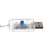 Світлодіодна гірлянда ЗІРКИ 138 LED USB Iso Trade - холодний білий KŚ19752 на дистанційному управлінні, фото 8