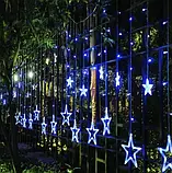 Світлодіодна гірлянда ЗІРКИ 138 LED USB Iso Trade - холодний білий KŚ19752 на дистанційному управлінні, фото 5