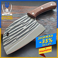 Нож кухонный поварской King Cary Santoku Kitchen 25 см, Кухонный нож универсальный для шинковки, Нож сантоку