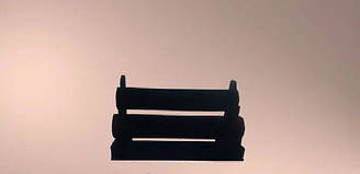 Чорна підставка для прикрас, 2 бочки