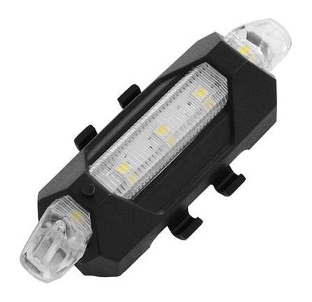 Велосипедна мигалка з білим світлом Rapid X MKL-780 збоку вело фара габарит акумуляторний Micro-USB, фото 1