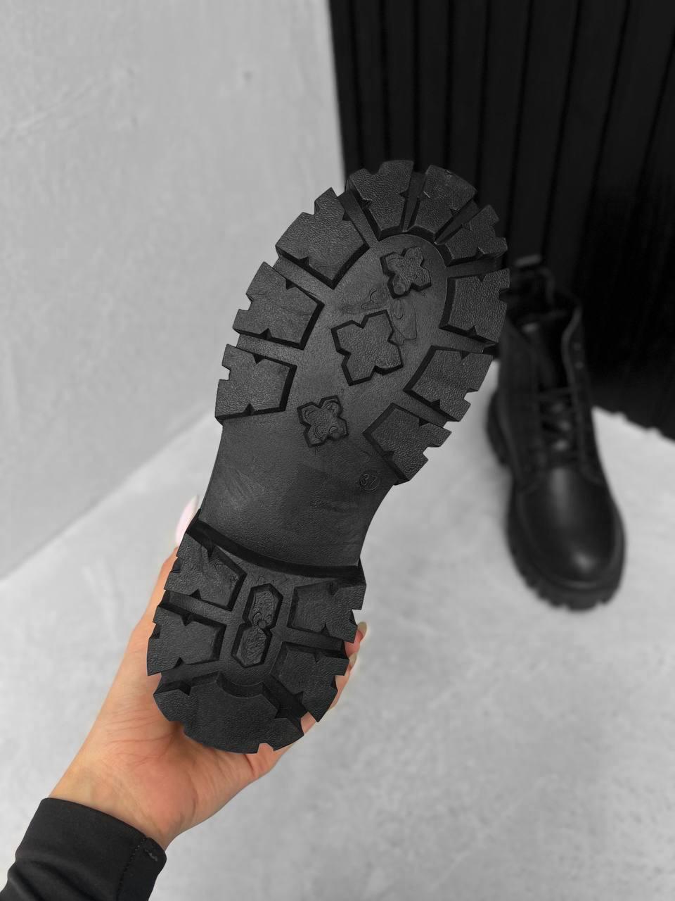 Жіночі зимові ботинки чорні - фото 5 - id-p2008412855
