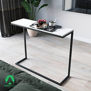 Журнальний столик в стилі Лофт, приліжковий столик з ЛДСП та металу