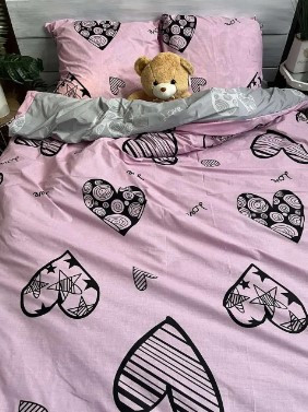 Євро комплект постільної білизни Бязь Голд "Феро"