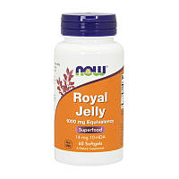 Пчелиное маточное молочко Royal Jelly 1000 mg Eguivalency (60 softgels), NOW Китти