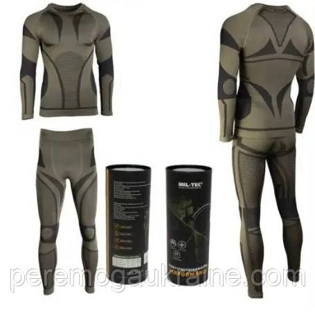 Термобілизна тактична Mil-Tec UNKTIONSUNTERWÄSCHE PERFORMANCE OLIV 11225001 L-XL, фото 1