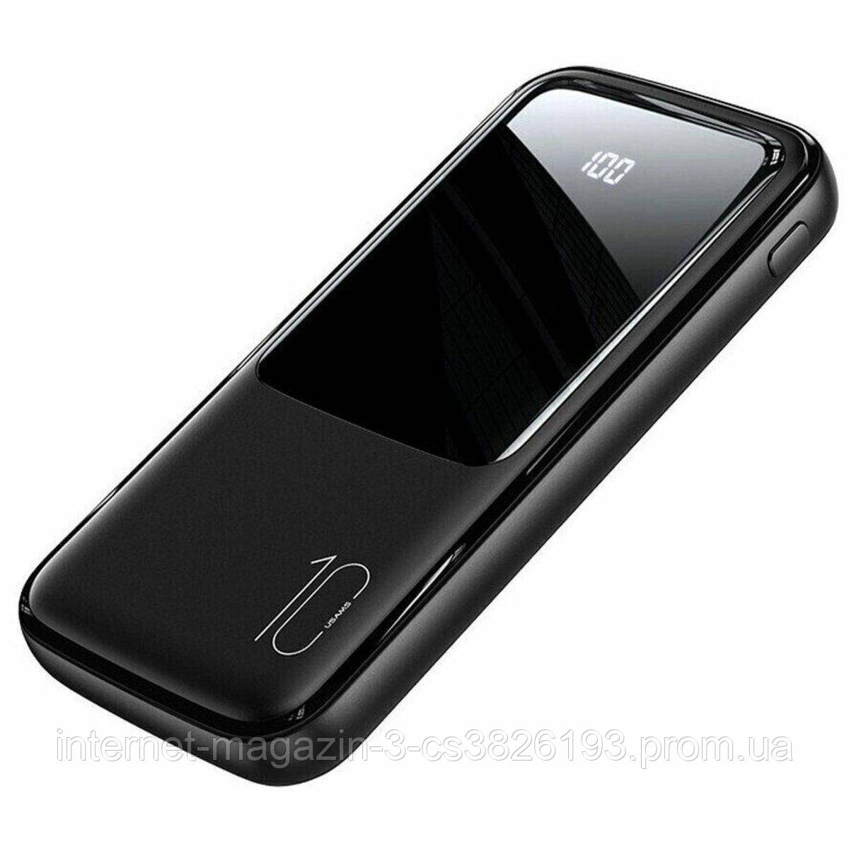 Павербанк USAMS US-CD163 POWER BANK 10000MAH BLACK - фото 4 - id-p2008385425