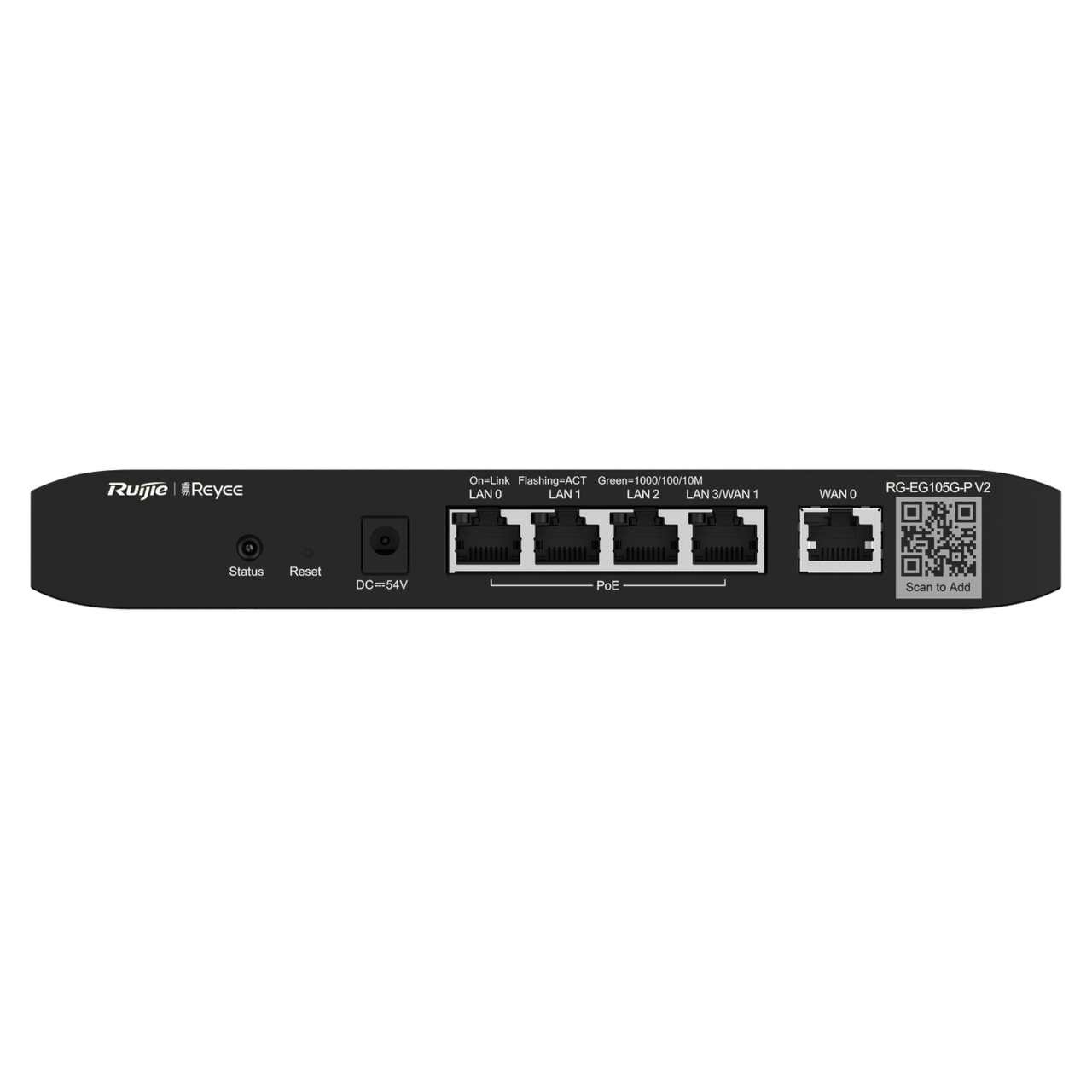 Бездротовий маршрутизатор Ruijie Reyee RG-EG105G-P V2, фото 1