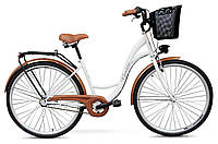 Жіночий міський велосипед GOETZE 28 3biegi кошик безплатно! Колір капучино