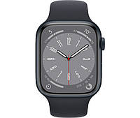 Смарт-часы Apple Watch Series 8 GPS 41mm Midnight Aluminium Case в Midnight Sport Band (MNP53)