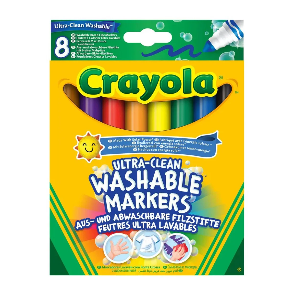 Набір фломастерів Crayola, що очищаються ultra-clean washable