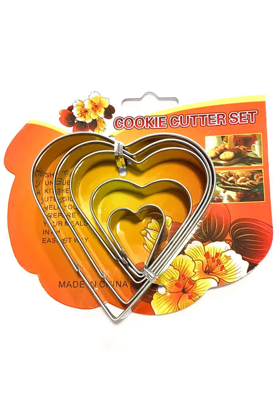 Набір металевих вирубок Baker Серця 5 шт (202058)