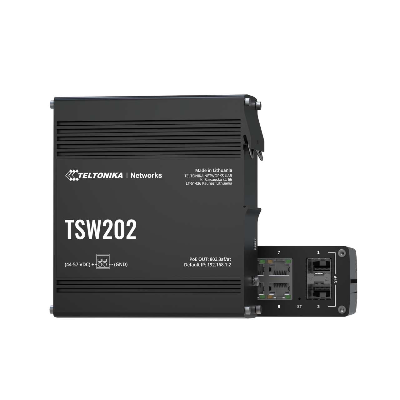 Комутатор Teltonika TSW202, керований, 8 портів PoE+