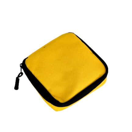 Органайзер для жіночих прокладок 12*12*2 см (жовтий)