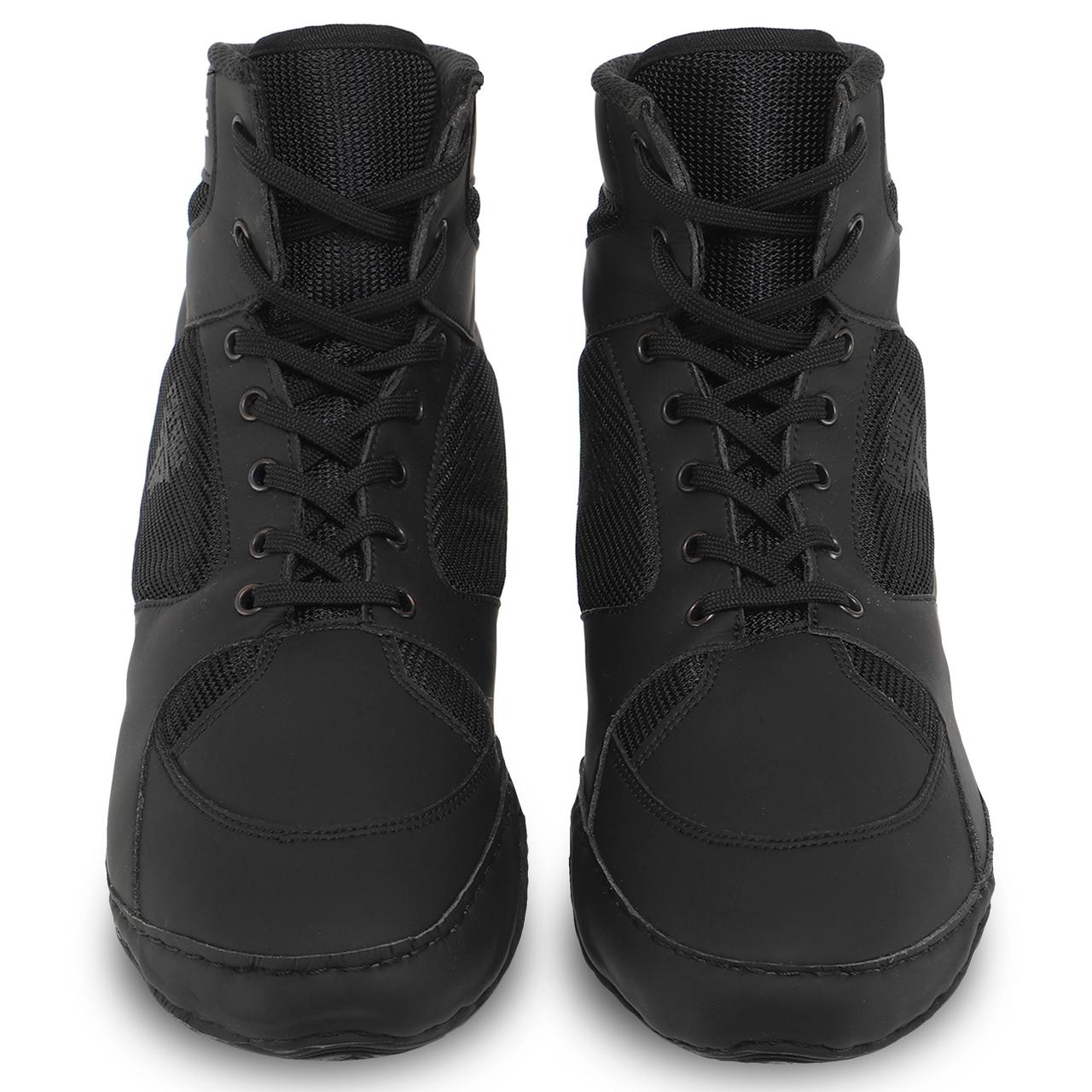 Обувь для борьбы борцовки на шнуровке FISTRAGE VL-4171-2 (размеры 35-45, черный) - фото 7 - id-p2008426668