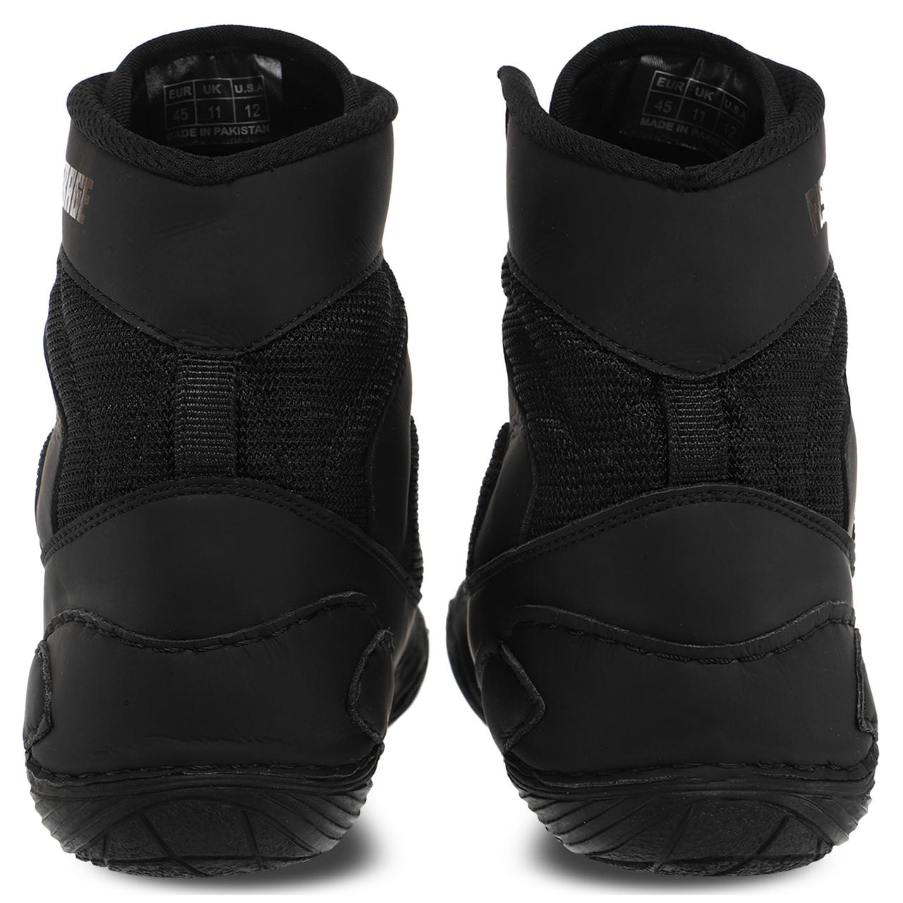 Обувь для борьбы борцовки на шнуровке FISTRAGE VL-4171-2 (размеры 35-45, черный) - фото 8 - id-p2008426668