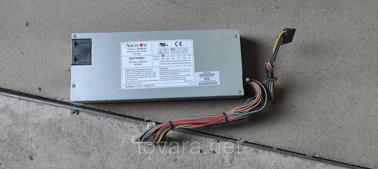 Серверний блок живлення БЖ Ablecom SP302-1S 300 W / 300 Вт No 232709245