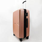 Валіза дорожня 3 в 1 трійка на колесах ABS пластик із розширенням у різних кольорах Cans Червона, фото 5