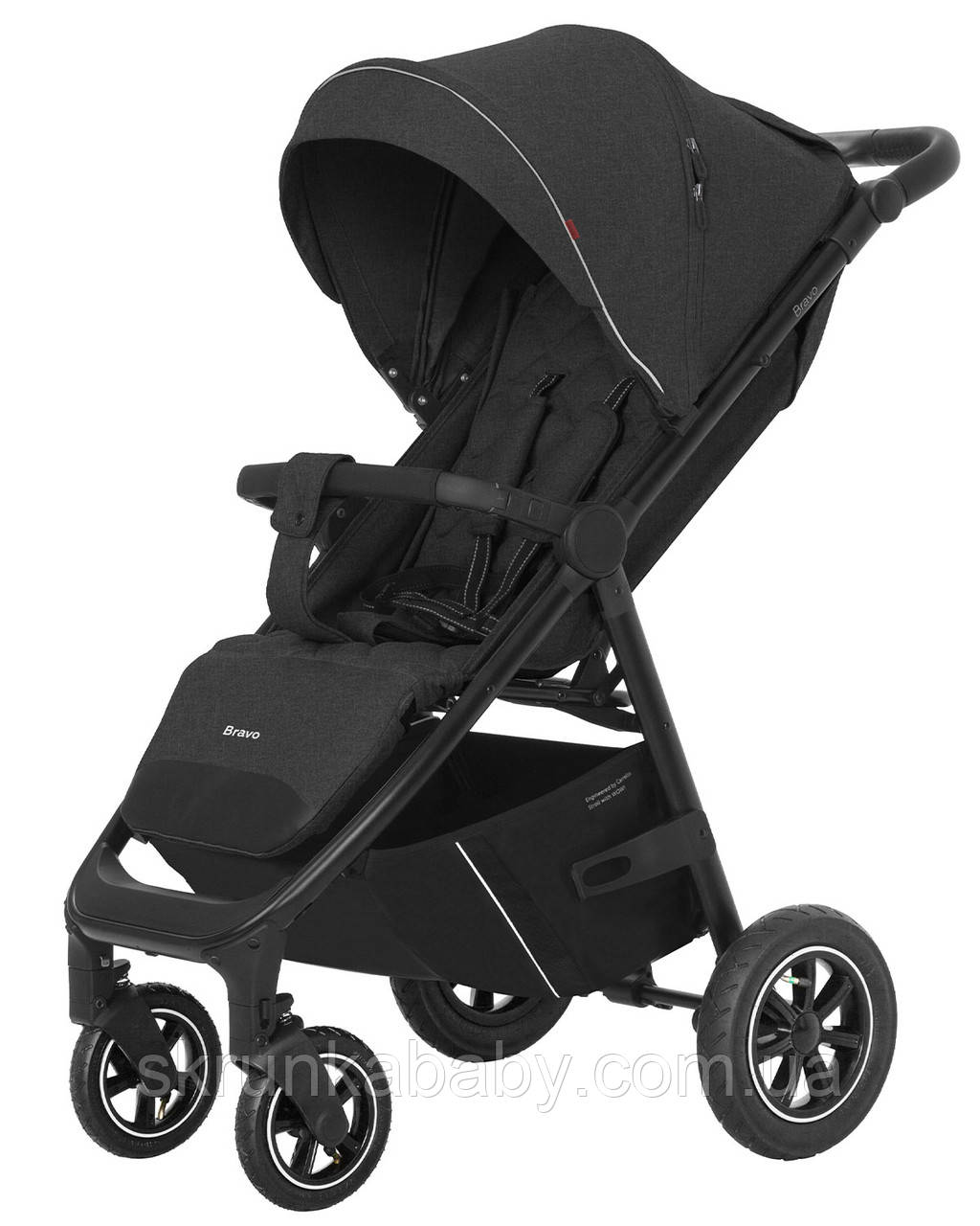 Прогулянкова коляска CARRELLO Bravo CRL-5512 Pure Black, фото 1