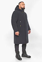 Чоловіча зимова вільна куртка кольору графіту модель 58793 52 (XL), фото 6