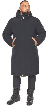 Чоловіча зимова вільна куртка кольору графіту модель 58793 52 (XL), фото 1
