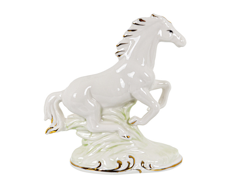 Статуетка декоративна порцелянова Lefard Кінь скакун 14 см 1149-487